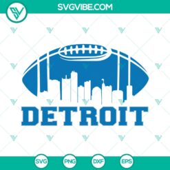 Detroit Lions football team logo SVG file for download in PNG EPS DXF format. Ideal for football fans and DIY projects.