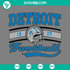 Detroit Lions SVG File, Detroit Football SVG File, Lions SVG Image PNG EPS DXF Files