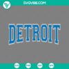 Detroit Lions football team logo in SVG file format for download, featuring Detroit city skyline and team emblem.