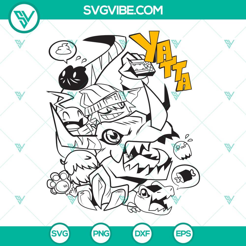 Digimon SVG, Digimon Adventure SVG PNG DXF EPS Cricut Digimon Adventure SVG design perfect for Cricut, PNG, DXF, and EPS formats. Ideal for digital crafting projects.