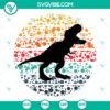 Polka Dot T Rex Dinosaur SVG design, perfect for International Dot Day celebrations.