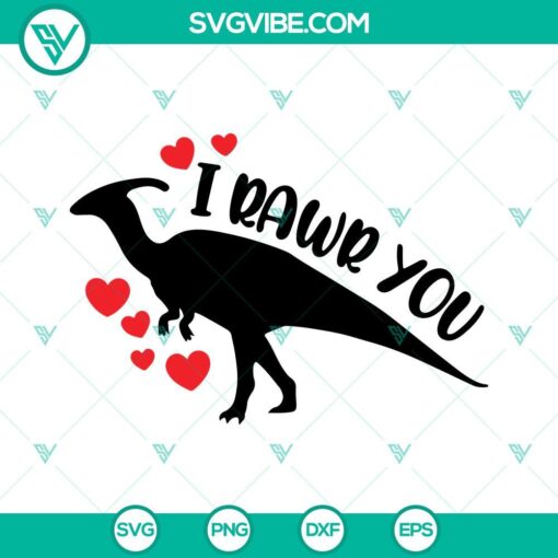Dinosaur Valentine SVG Files Bundle, I Steal Hearts SVG Images, I Rawr You SVG Download 1