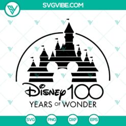 Disney 100 Years Of Wonder Mickey SVG Images, Disney Anniversary 2023