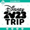 Disney 2023 Trip Mickey Ears SVG - Ideal for Family Trip with a Fun and Playful Design, Perfect for Disney Vacation in 2023.