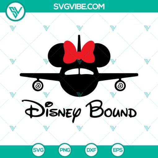 Disney Bound SVG file featuring Mickey and Minnie Mouse designs for family vacation outfits.