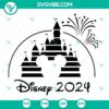 Disney Castle 2024, Family Trip Mickey Mouse Head SVG files for 2024 vacation, ideal for crafting and personalization.