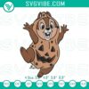 Disney Chip Peanut Halloween embroidery design featuring a spooky chipmunk theme. Perfect for Halloween crafts.