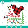 Disney Christmas SVG files featuring Mickey Mouse in PNG, DXF, EPS formats. Festive holiday designs for crafts and decorations.