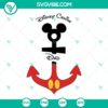 Disney Cruise Dad SVG with Mickey Anchor design for download, perfect for Disney Cruising projects.