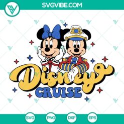 Disney Cruise Mickey Mouse SVG Images, Mouse Captain SVG Image, Mickey And Minnie Mouse SVG Files