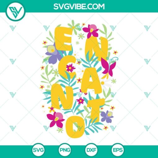 Disney Encanto Flower SVG File with Encanto characters, perfect for Cricut. Disney Encanto SVG Files are available for instant download.