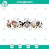 Disney characters in a Christmas theme SVG download for Cricut and Silhouette, featuring Mickey, Minnie, and friends. Perfect for crafts!