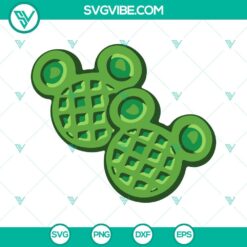 Disney St. Patrick's Day themed green snacks SVG images bundle with shamrock design, perfect for holiday crafting.