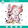 Disney Happy New Year 2024 SVG with Mickey and Friends dancing around a disco ball, PNG files for download.