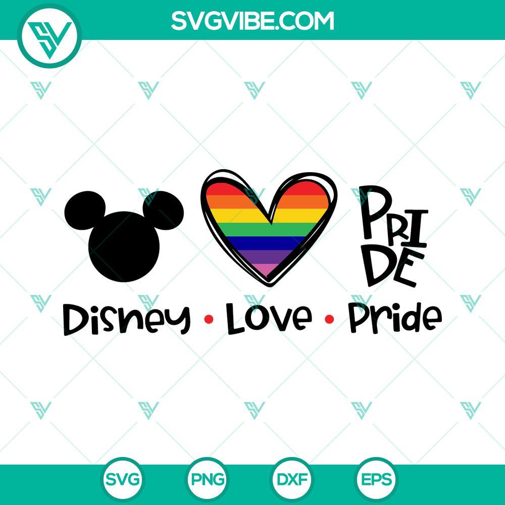 disney-love-pride-svg-mickey-mouse-head-svg-pride-heart-rainbow-svg-lgbt-pride-month-svg-png-dxf-eps-6-mockup.jpg Disney Love Pride SVG featuring Mickey Mouse Head and a Pride Heart Rainbow design, perfect for LGBTQ+ celebrations.