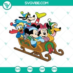 Disney Mickey And Friends Christmas SVG Download PNG EPS DXF Cut Files