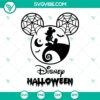 Mickey Mouse dressed as Jack Skellington for Halloween, Nightmare Before Christmas SVG design, perfect for Disney fans and Halloween lovers.