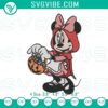 Disney Minnie Halloween embroidery designs, Minnie trick or treat file with festive Halloween elements for craft projects.