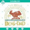 Moana Demi Dad Shirt design in SVG, PNG, DXF, and EPS formats for crafting and DIY projects.