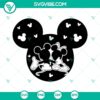 Disney Mouse Head Couple SVG featuring Mickey and Minnie in love. Perfect for crafting - SVG, PNG, DXF files included.
