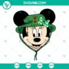 St Patrick's Day SVG files featuring Disney Mouse head designs - Mickey, Minnie, and Bad Bunny. Perfect for holiday crafts.