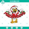 Pluto Merry Christmas SVG files for Cricut and Silhouette, Disney themed design in PNG, DXF, and EPS formats.