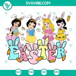 Disney Princesses Easter Bunny SVG for Cricut featuring Snow White. Perfect for Easter crafts, Disney Princess lovers. Downloadable SVG.
