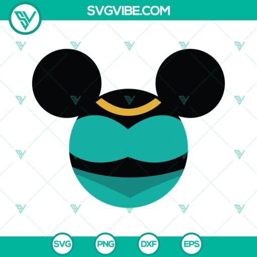 Disney Princess Jasmine and Mickey Mouse ears SVG images for crafting and digital projects.