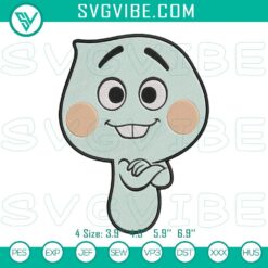 Disney Soul movie inspired embroidery designs in pes file format for download. Perfect for Pixar fans.