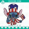 Disney Stitch with USA flag embroidery design, patriotic Stitch American file for crafting.