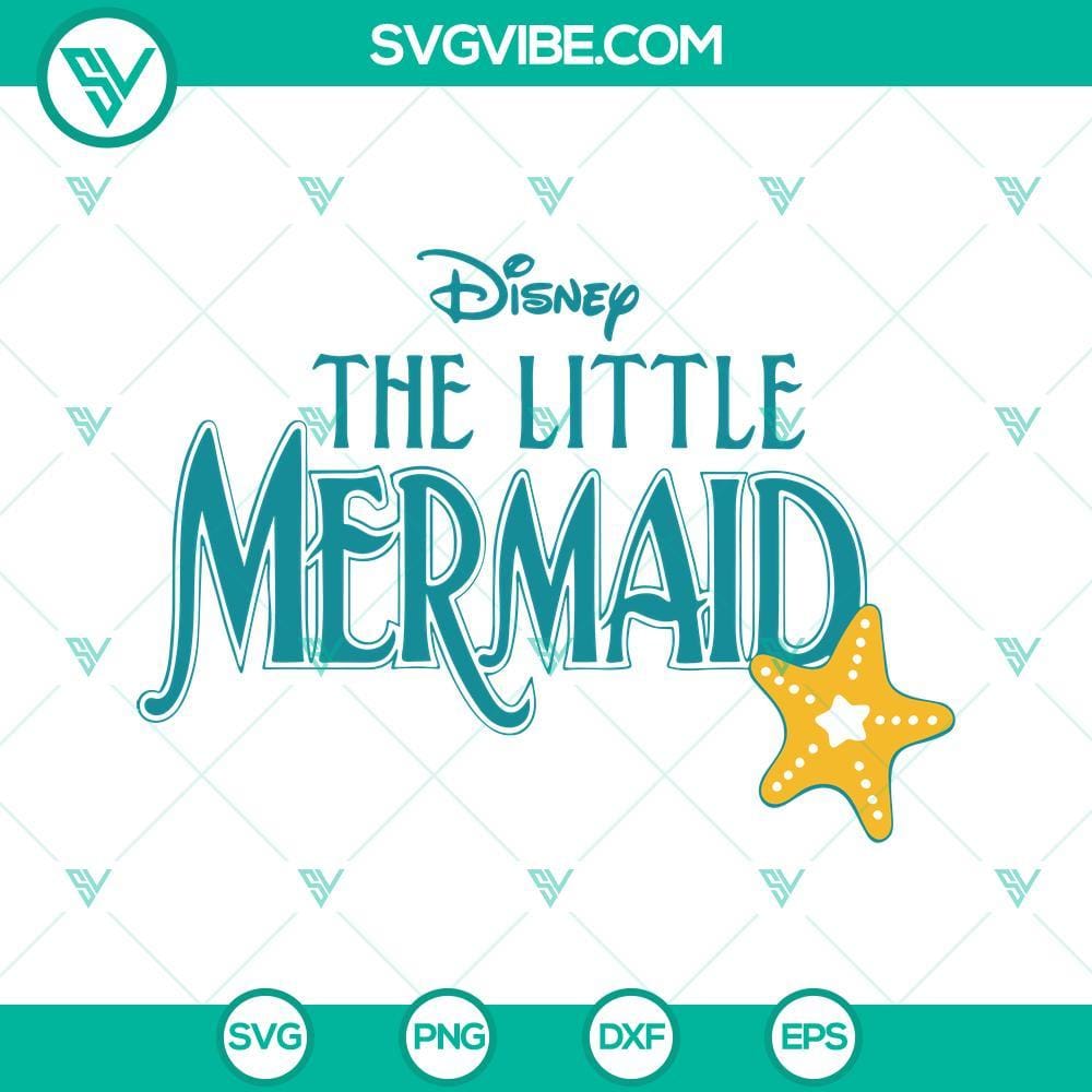 disney-the-little-mermaid-logo-svg-ariel-princess-svg-png-dxf-eps-digital-download-3-mockup.jpg Disney The Little Mermaid logo SVG featuring Ariel Princess, available for download in PNG and DXF file formats.