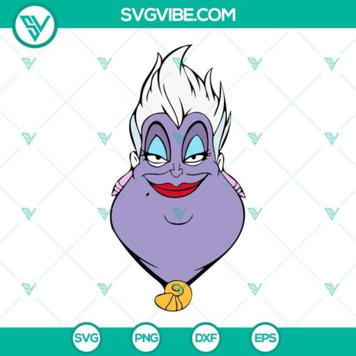 Disney Villains SVG Files Bundle, Ursula SVG Image, Cruella De Vil SVG Image 1