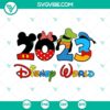 Disney World 2023 SVG download with Disney Family Trip images for Disneyworld 2023 vacation.