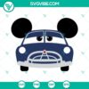 Disney Cars Doc Hudson Mickey Ears SVG images for download. Cartoon SVG file in PNG and DXF formats.