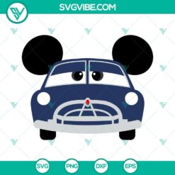 Disney Cars Doc Hudson Mickey Ears SVG images for download. Cartoon SVG file in PNG and DXF formats.