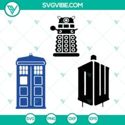 Doctor Who SVG Image Bundle, TARDIS SVG Images, Doctor Who SVG Images PNG DXF EPS Cut