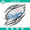 Dodgers themed SVG files featuring baseball elements in various file formats for crafting projects.