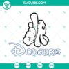 Dodgers SVG featuring Mickey Mouse gloves design, Mickey Dodgers SVG file for baseball fans.