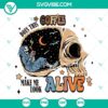 Skeleton drinking coffee with text "Does This Coffee Make Me Look Alive" in SVG format for download.