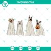 Spooky dog Halloween SVG images, perfect for Halloween crafts, featuring ghostly dog designs in this unique digital product.