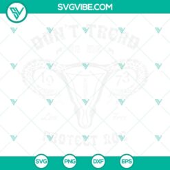 Pro-choice SVG design featuring a Don't Tread On Me Uterus Snake, Roe v Wade theme. Feminist SVG images for reproductive rights activism.