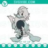 Disney's Donald Duck with Haunted Mansion Hitchhiking Ghosts embroidery designs, featuring spooky patterns inspired by the popular Disney attraction.