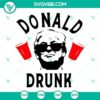 Donald Trump drunk SVG file with President Trump drinking, perfect for 4th of July designs.