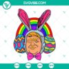 Donald Trump Easter themed SVG design with Donald Trump Easter Egg, bunny ears on a digital product image.