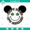 Organic Mickey SVG images for Disney Mouse Weed design download.