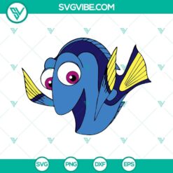 Dory SVG download with Finding Nemo images, clipart, and PNG cutting files for DIY projects and crafting.