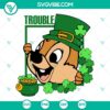 Chip and Dale St. Patrick's Day themed SVG download with double trouble design, PNG, DXF, EPS files included.