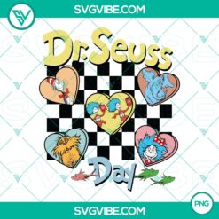 Dr Seuss Day, Heart and Love Friends PNG images with colorful and whimsical Dr Seuss-inspired designs for celebrating with friends.