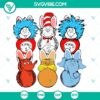 Dr Seuss themed Easter Bunny and Funny Peeps SVG downloads for Read Across America celebration. Great for crafts and projects.