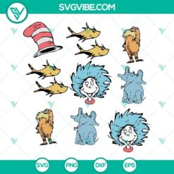 Dr Seuss Elements SVG Images, Read Across America SVG Image, Dr Seuss Day SVG Download 6
